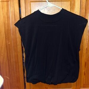 Calia Heavy cutoff sweatshirt style tank top elastic bottom